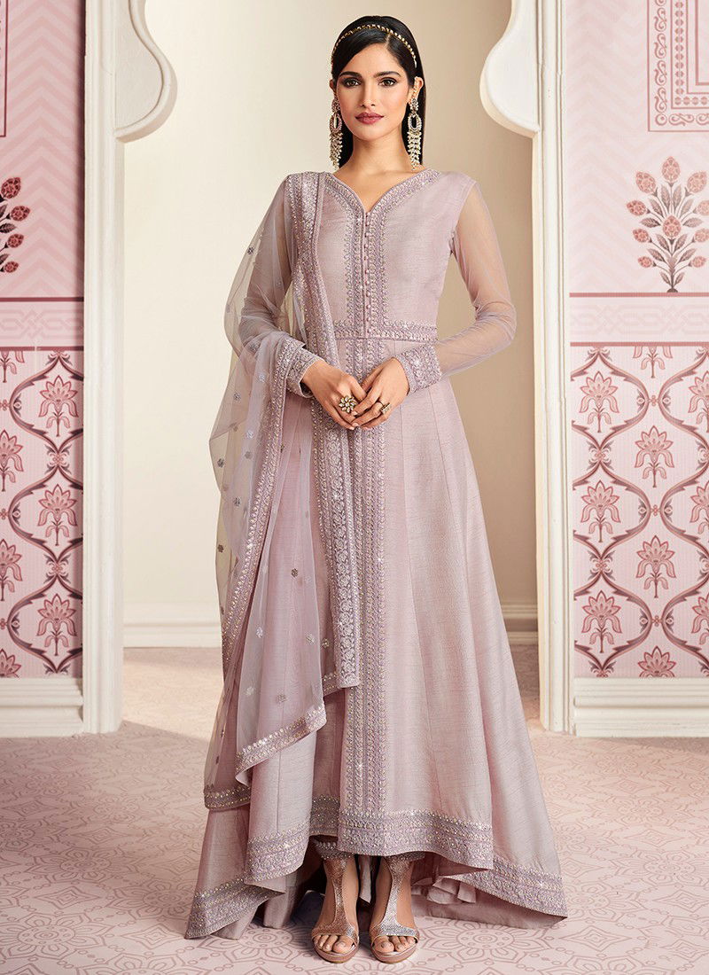Lavender Colour Nitya Heavy Stylish Fancy Festive Wear Designer Salwar Suit Collection 77005